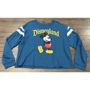 Disneyland Resort Blue Mickey Mouse Crop Sweater - Women's 1X